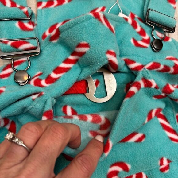 New with Tags Shinesty Mens The Peppermint Pimp Canes Pajameralls Size Large‎ - Picture 5 of 13